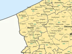 Postcode-/(Deel)Gemeente België 1- en 4-cijferig 1811