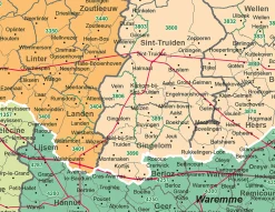 Postcode-/(Deel)Gemeente met wegen België 1- en 4-cijferig 1812