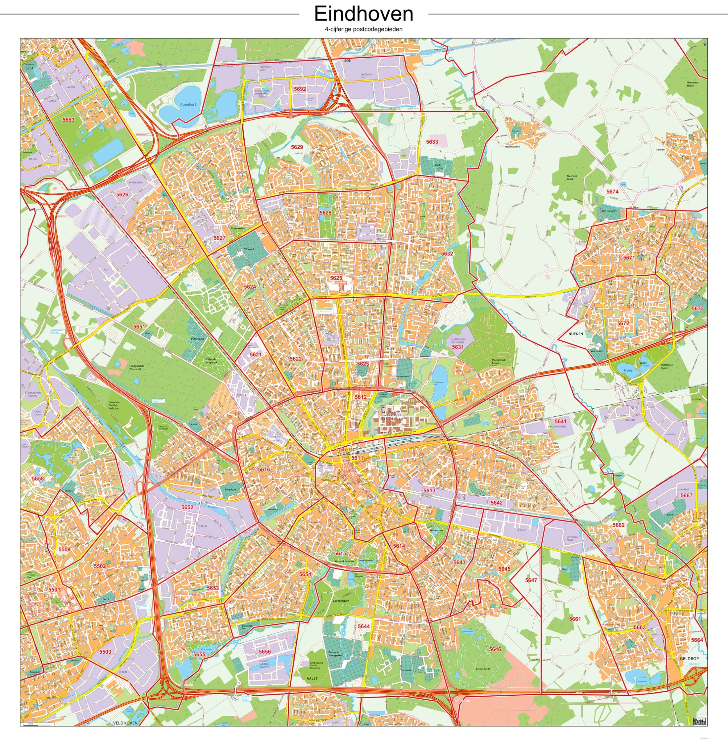 Postcodekaart Eindhoven 102