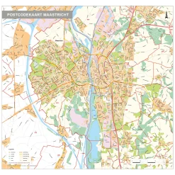 Postcodekaart Maastricht 1756