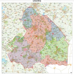 Postcodekaart Provincie Drenthe 613