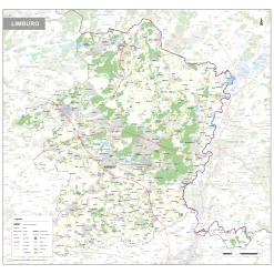 Provinciekaart Limburg 350