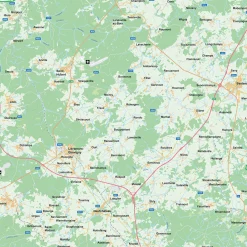 Provinciekaart Luxemburg Natuurkundig 367