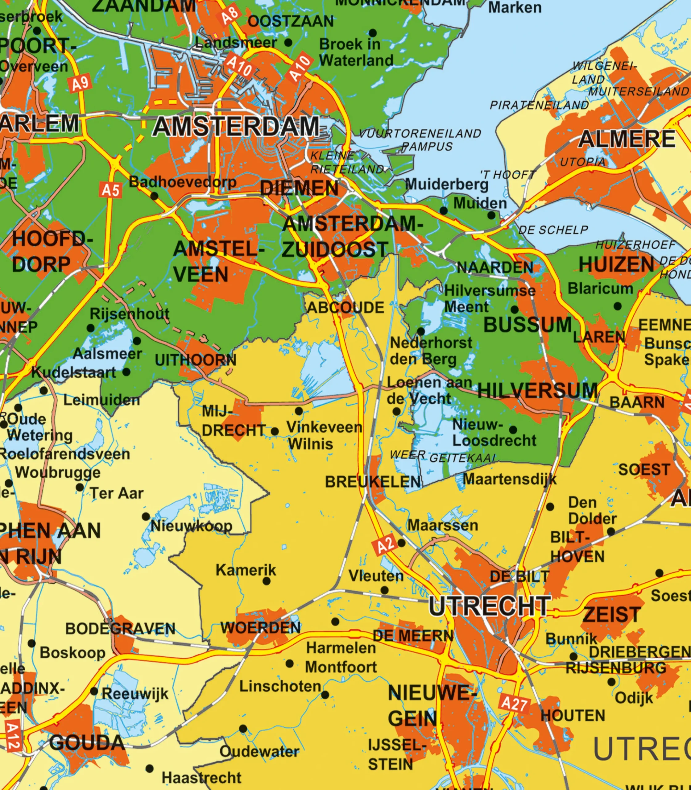 Provinciekaart Nederland 1386