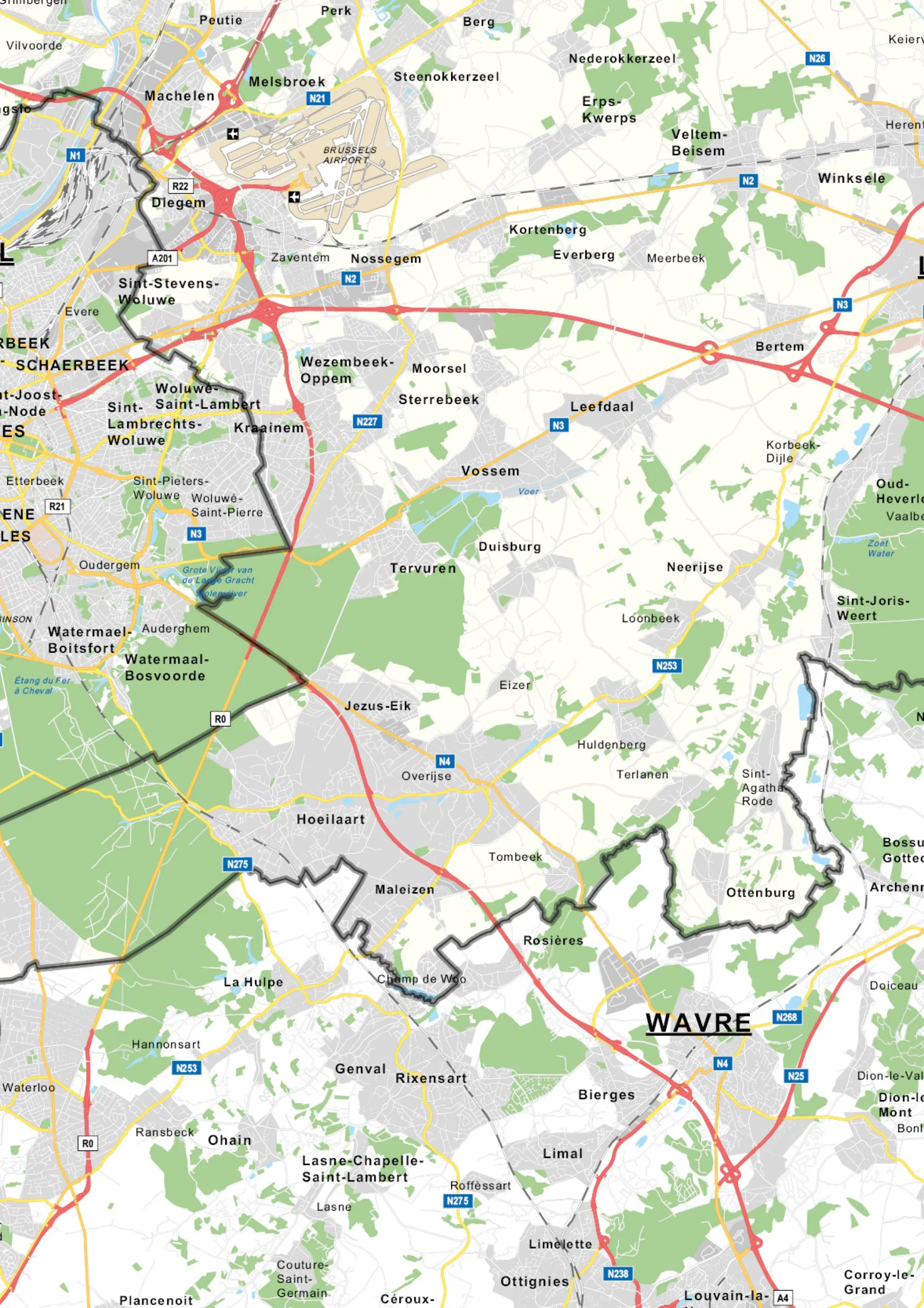 Provinciekaart Vlaams-Brabant 351