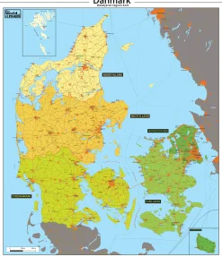 Regio kaart Denemarken 11