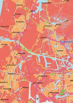 Regiokaart West Nederland 1803