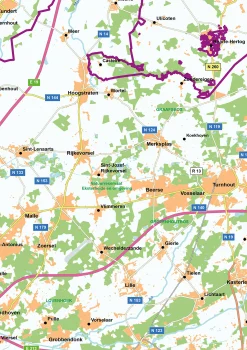 Regiokaart Zuid Nederland 1804