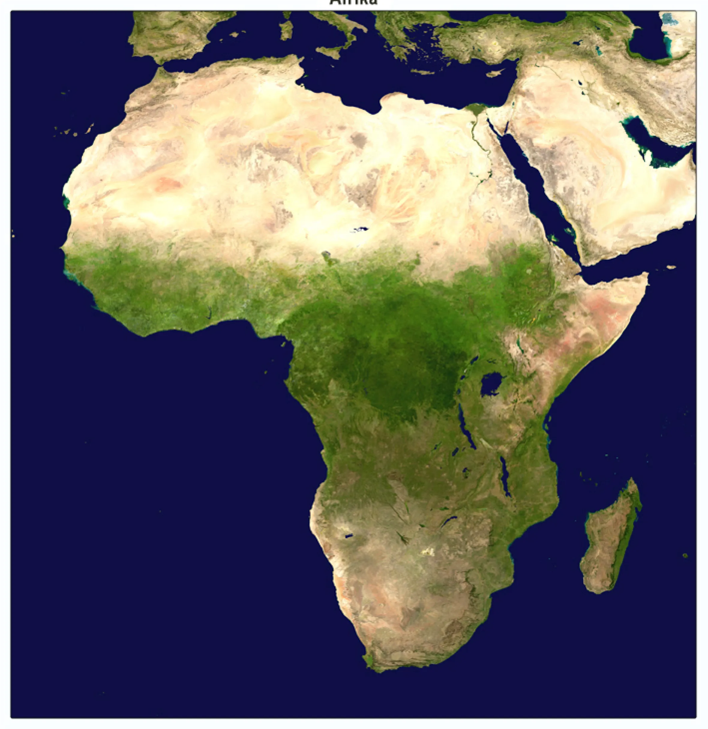 Satellietbeeld Afrika 1330