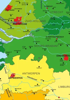 Schoolkaart Benelux 782