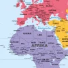 3 Schoolkaarten Nederland/Europa/Wereld 1297