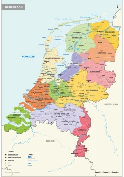Schoolkaart Nederland 1411