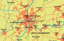 Schoolkaart Vlaanderen 1822
