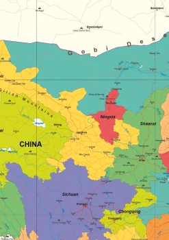 Staatkundige Kaart China 1789