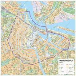 Stadsdeelkaart Amsterdam Centrum 2062