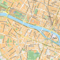 Stadskaart Parijs / Paris Straatnamenkaart 1893