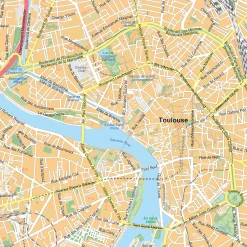 Stadskaart Toulouse Straatnamenkaart 1925