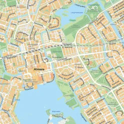 Stadsplattegrond Almere Gedetailleerde Kaart 390