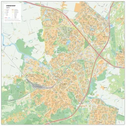 Stadsplattegrond Amersfoort Gedetailleerde Kaart 1846