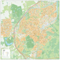 Stadsplattegrond Assen Gedetailleerde Kaart 393