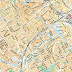 Stadsplattegrond Den Haag Gedetailleerde Kaart 395