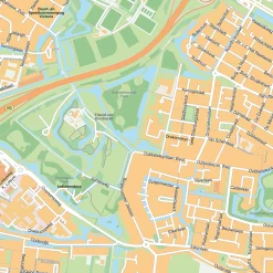 Stadsplattegrond Dordrecht Gedetailleerde Kaart 1849