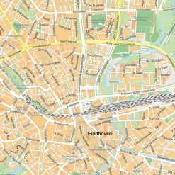 Stadsplattegrond Eindhoven Gedetailleerde Kaart 396