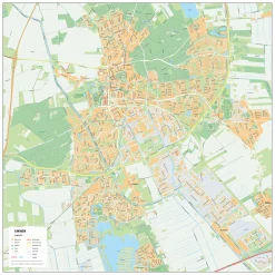 Stadsplattegrond Emmen Gedetailleerde Kaart 1851