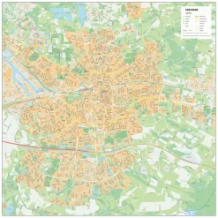 Stadsplattegrond Enschede Gedetailleerde Kaart 1852