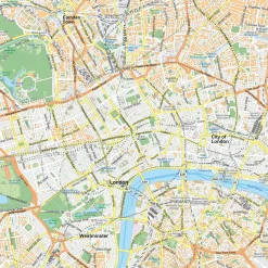 Stadsplattegrond Groot Londen / London 1882