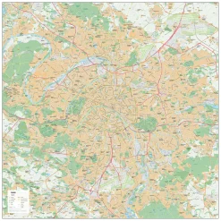 Stadsplattegrond Groot Parijs / Paris 1892