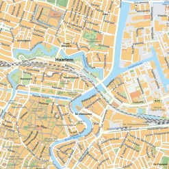 Stadsplattegrond Haarlem Gedetailleerde Kaart 398