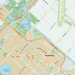 Stadsplattegrond Haarlemmermeer 1854