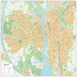 Stadsplattegrond Maastricht Gedetailleerde Kaart 401