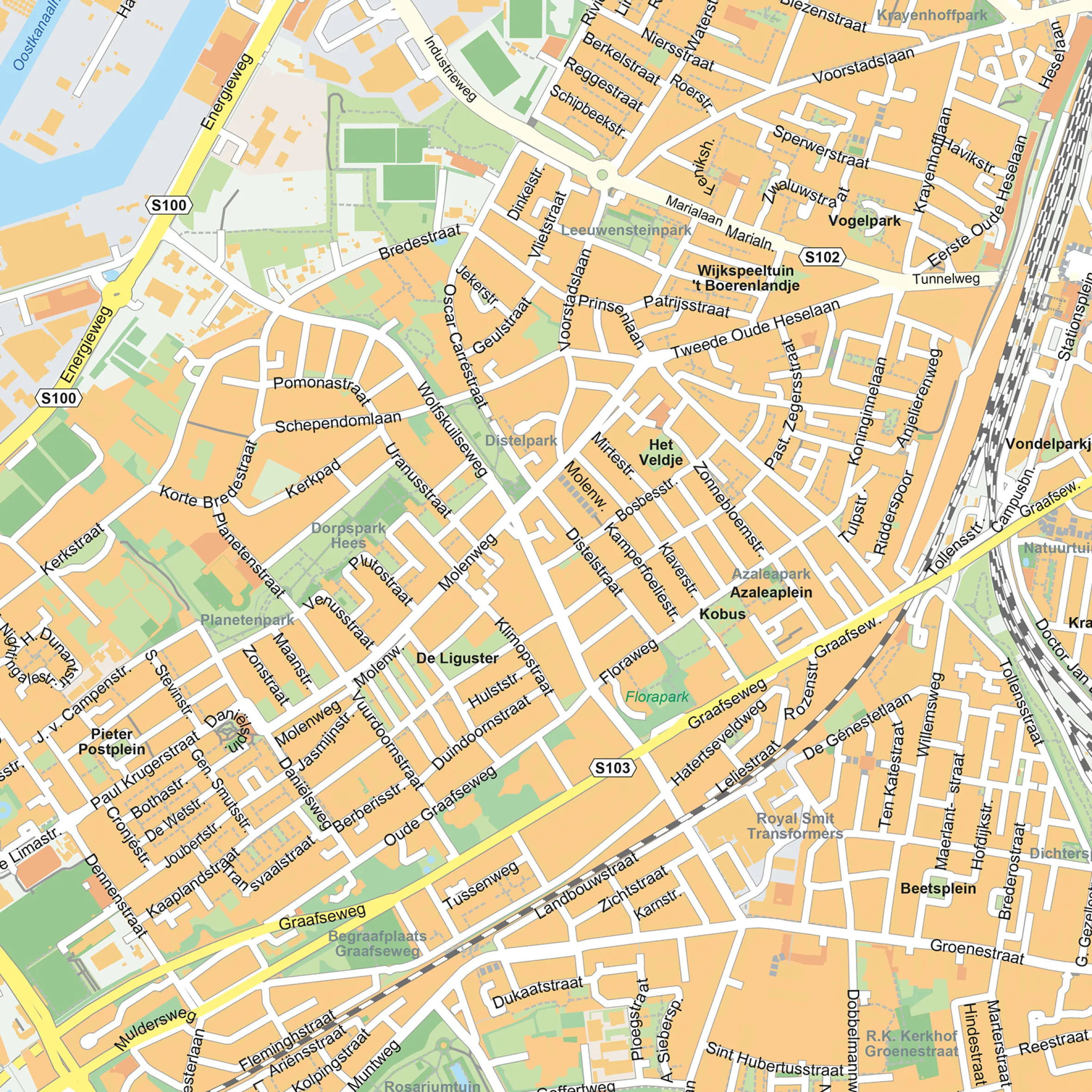 Stadsplattegrond Nijmegen Gedetailleerde Kaart 403