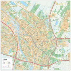 Stadsplattegrond Utrecht Gedetailleerde Kaart 406