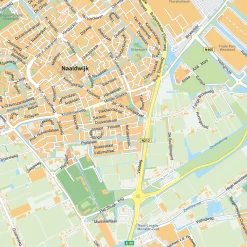 Stadsplattegrond Westland Gedetailleerde Kaart 1856