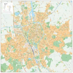 Straatnamenkaart Brugge Stadskaart 155