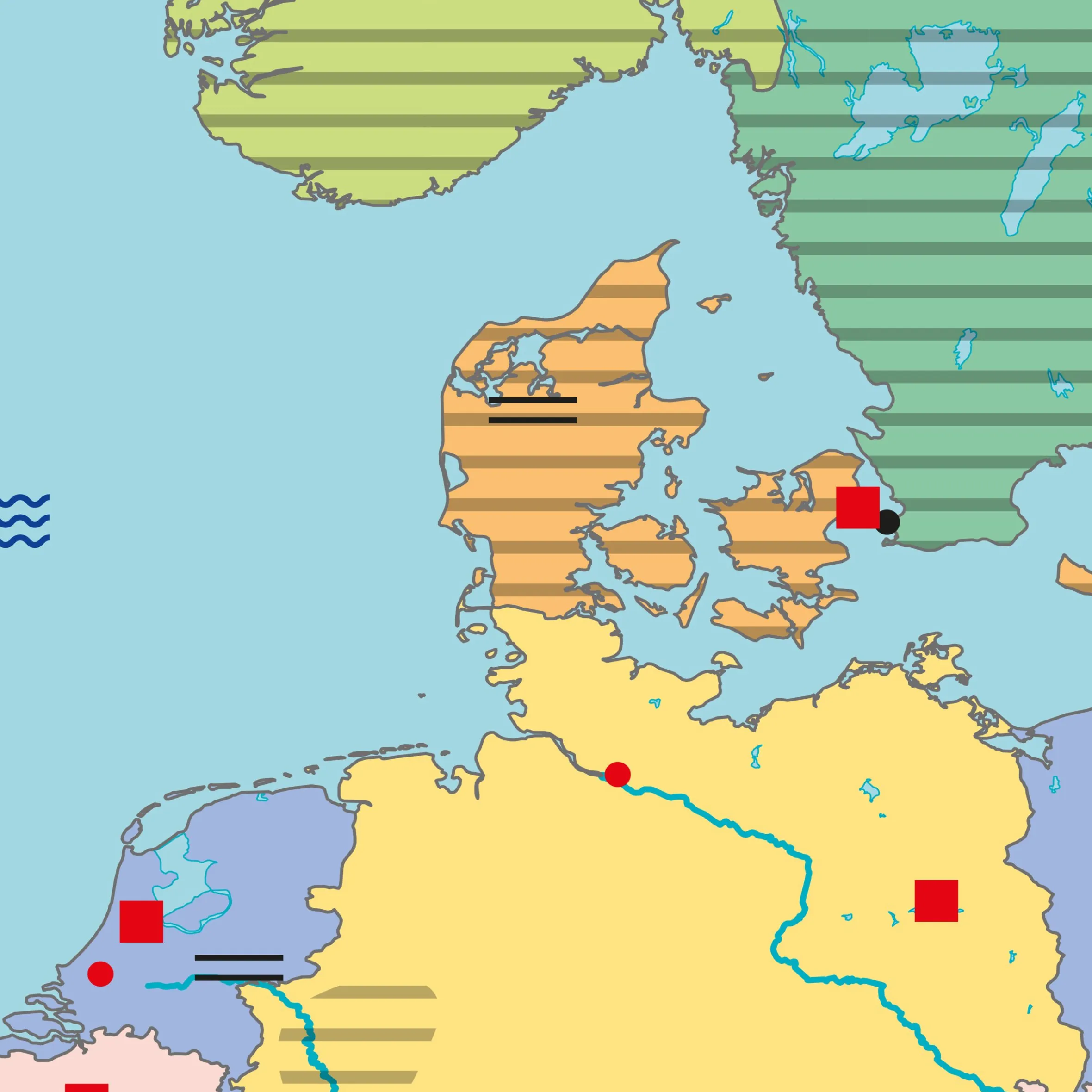TOPO100 Blinde Kaart Europa 1838
