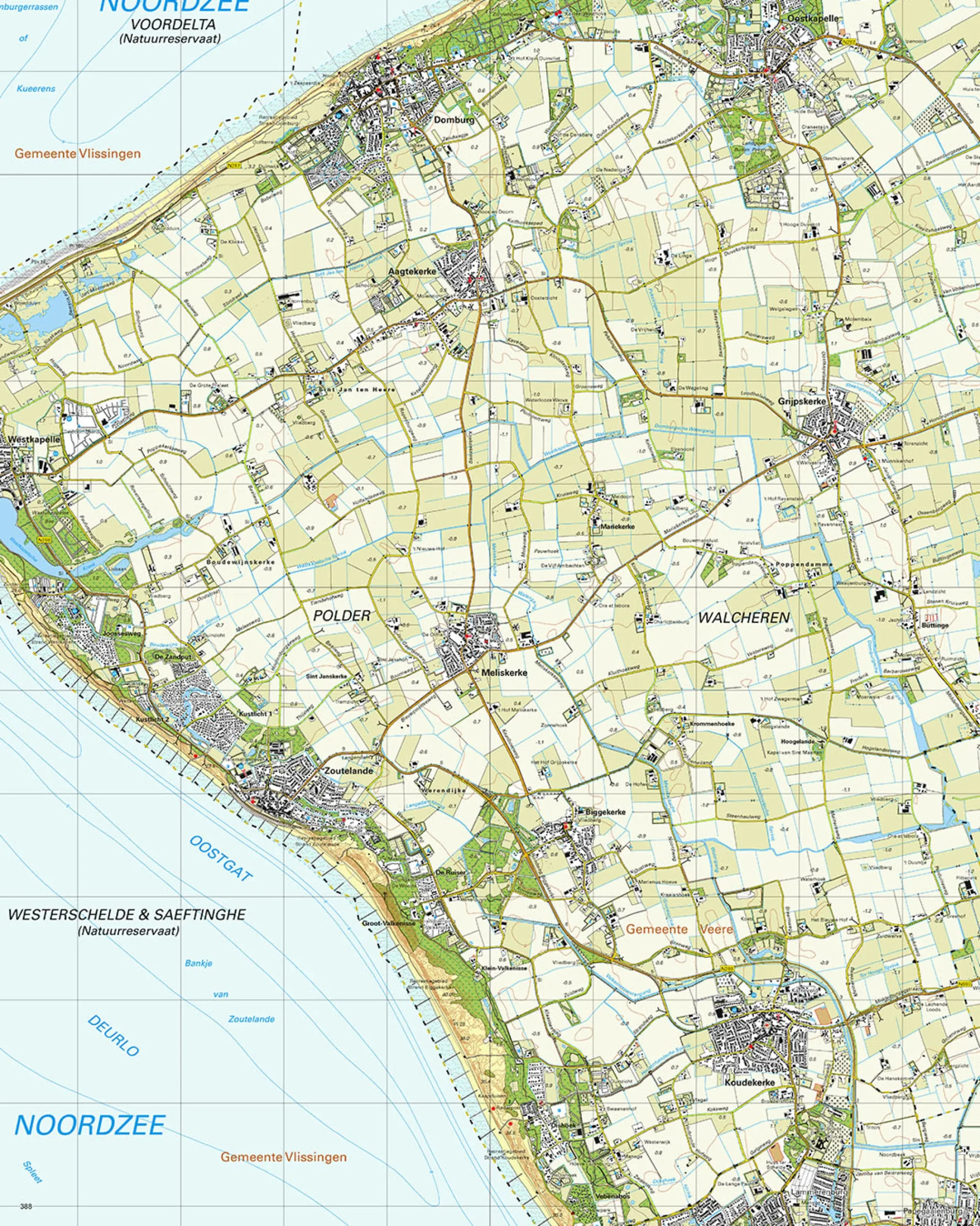 Topografische Kaart 48A Domburg
