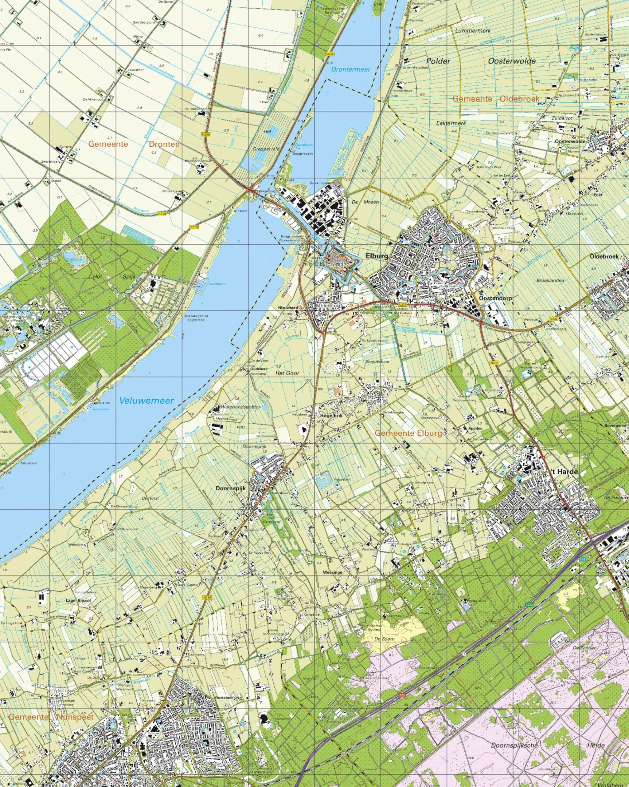 Topografische Kaart 27A Elburg