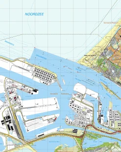 Topografische Kaart 37A Hoek van Holland