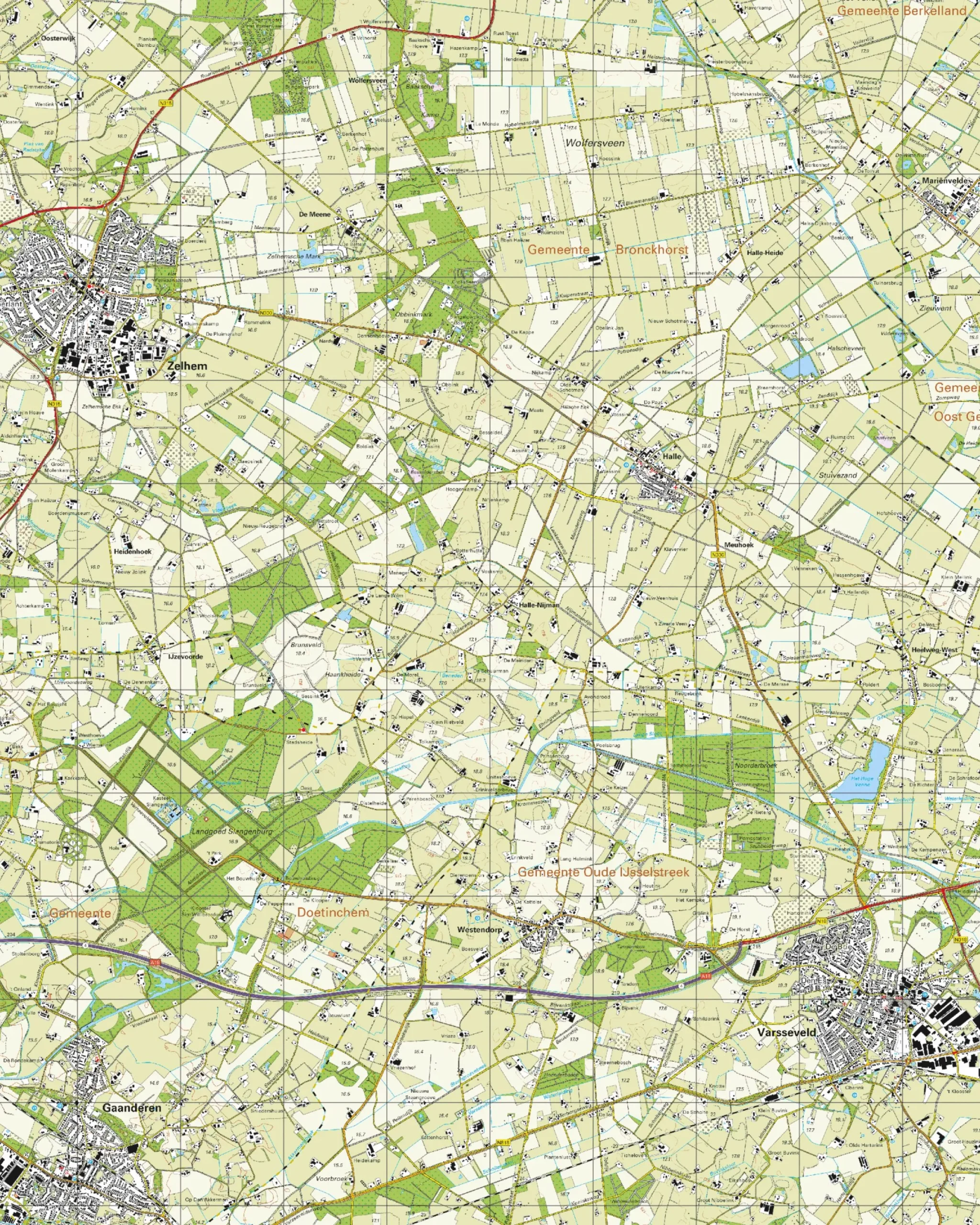 Topografische Kaart 41A Varsseveld