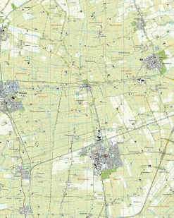 Topografische Kaart 7B Bedum