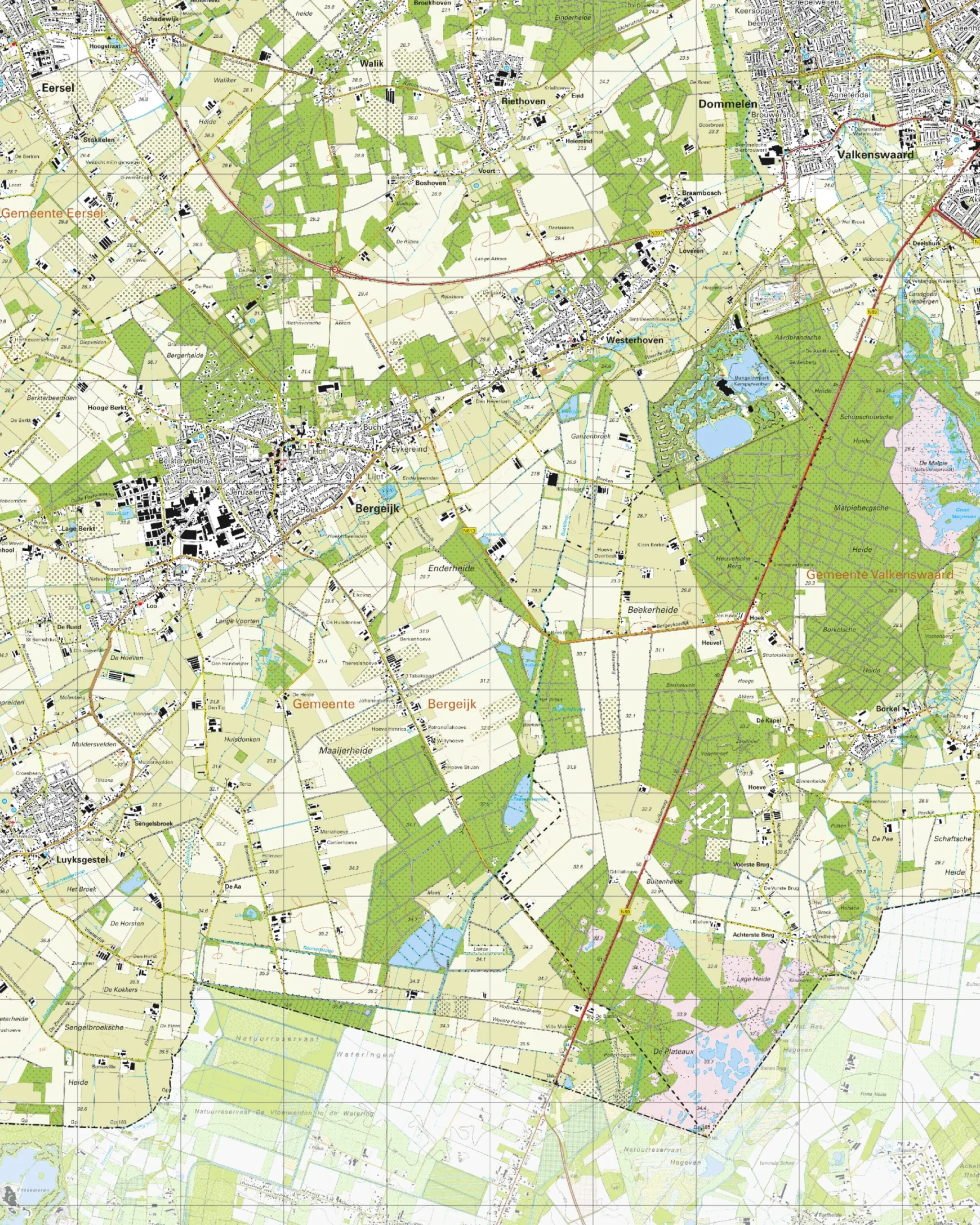 Topografische Kaart 57B Bergeijk