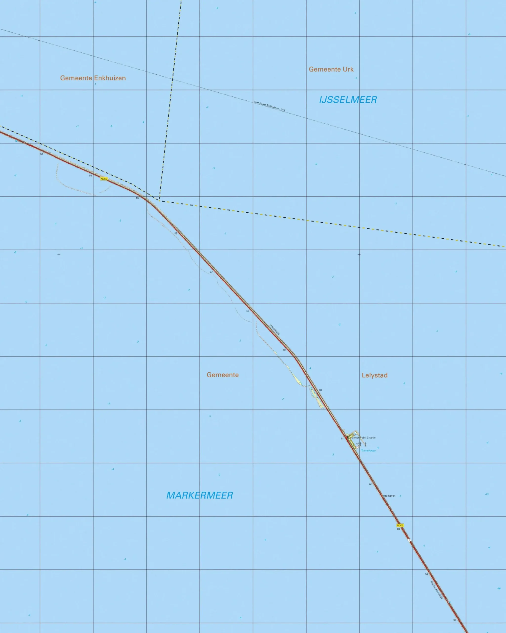 Topografische Kaart 20B Houtribdijk