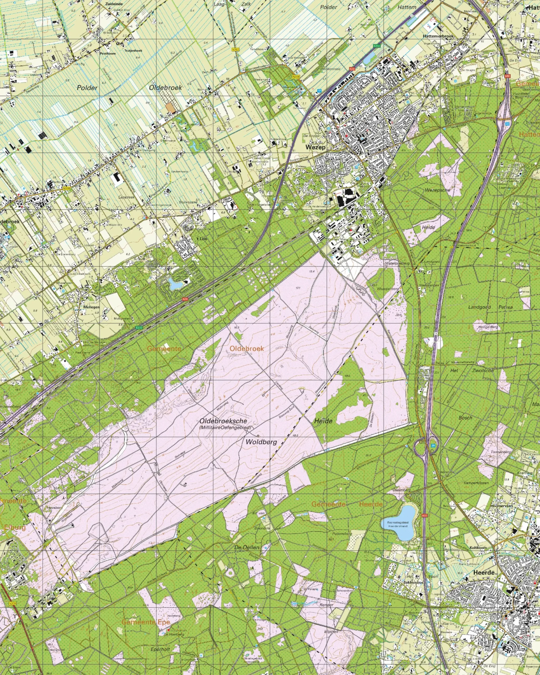 Topografische Kaart 27B Wezep