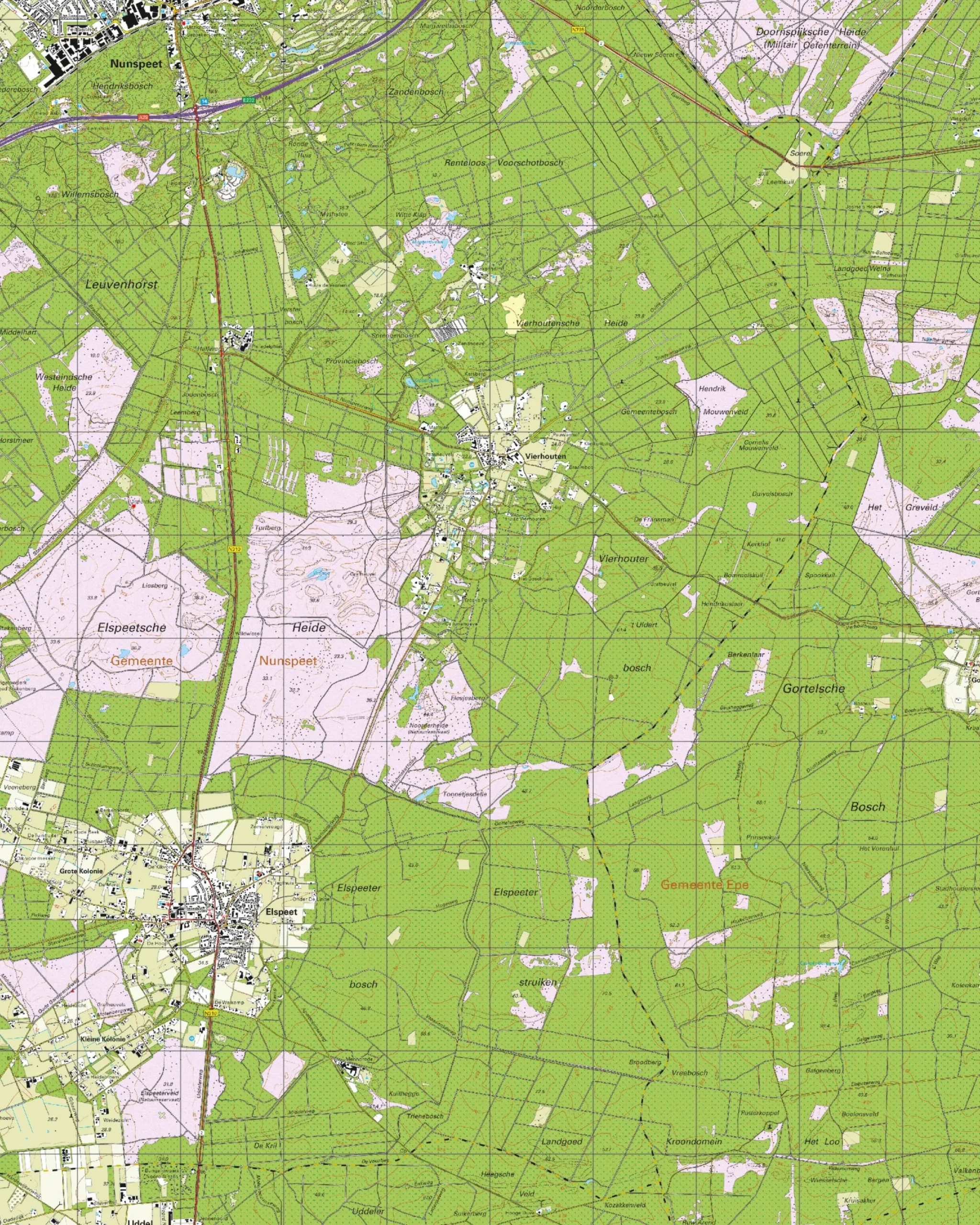 Topografische Kaart 27C Elspeet