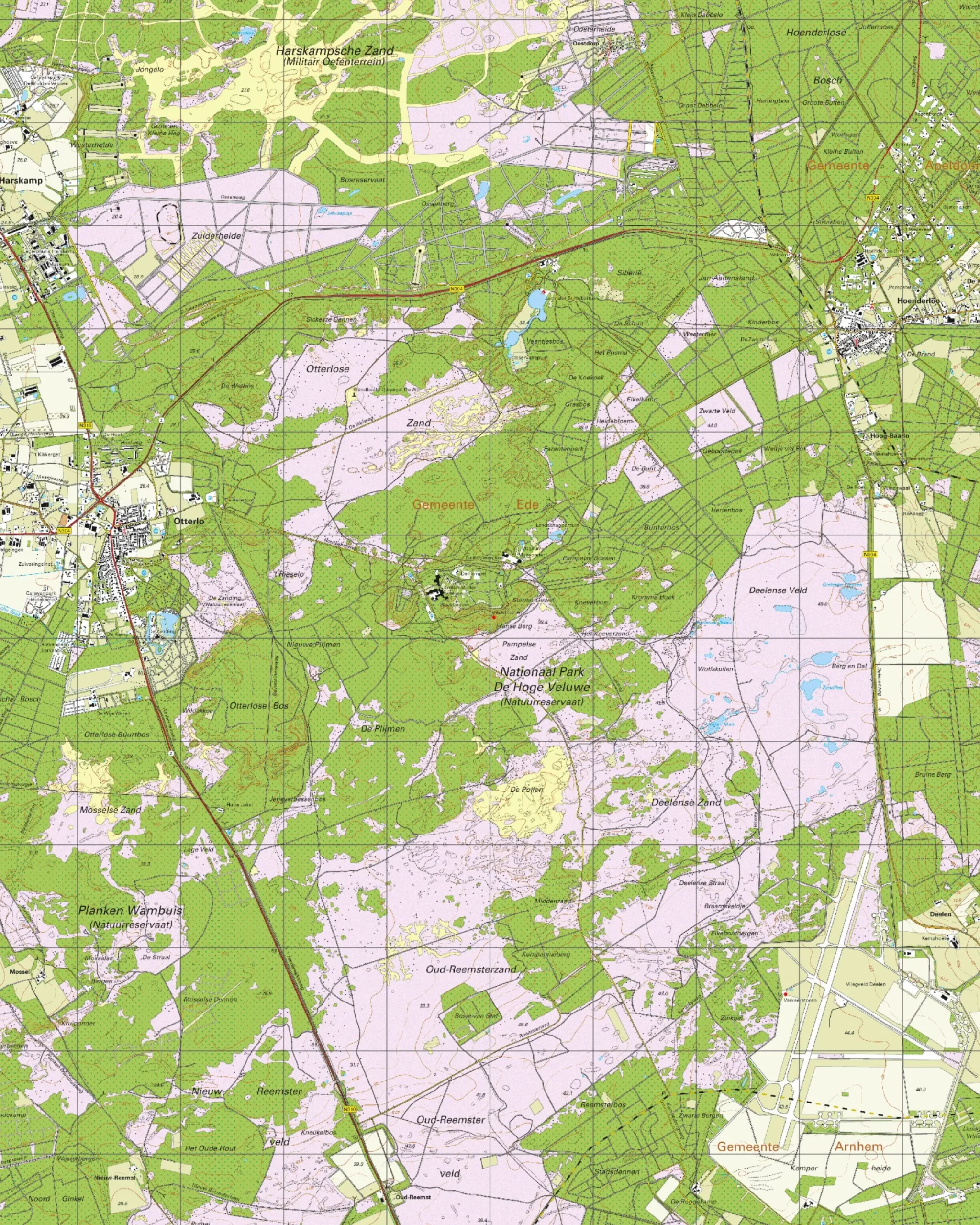 Topografische Kaart 33C Hoenderloo