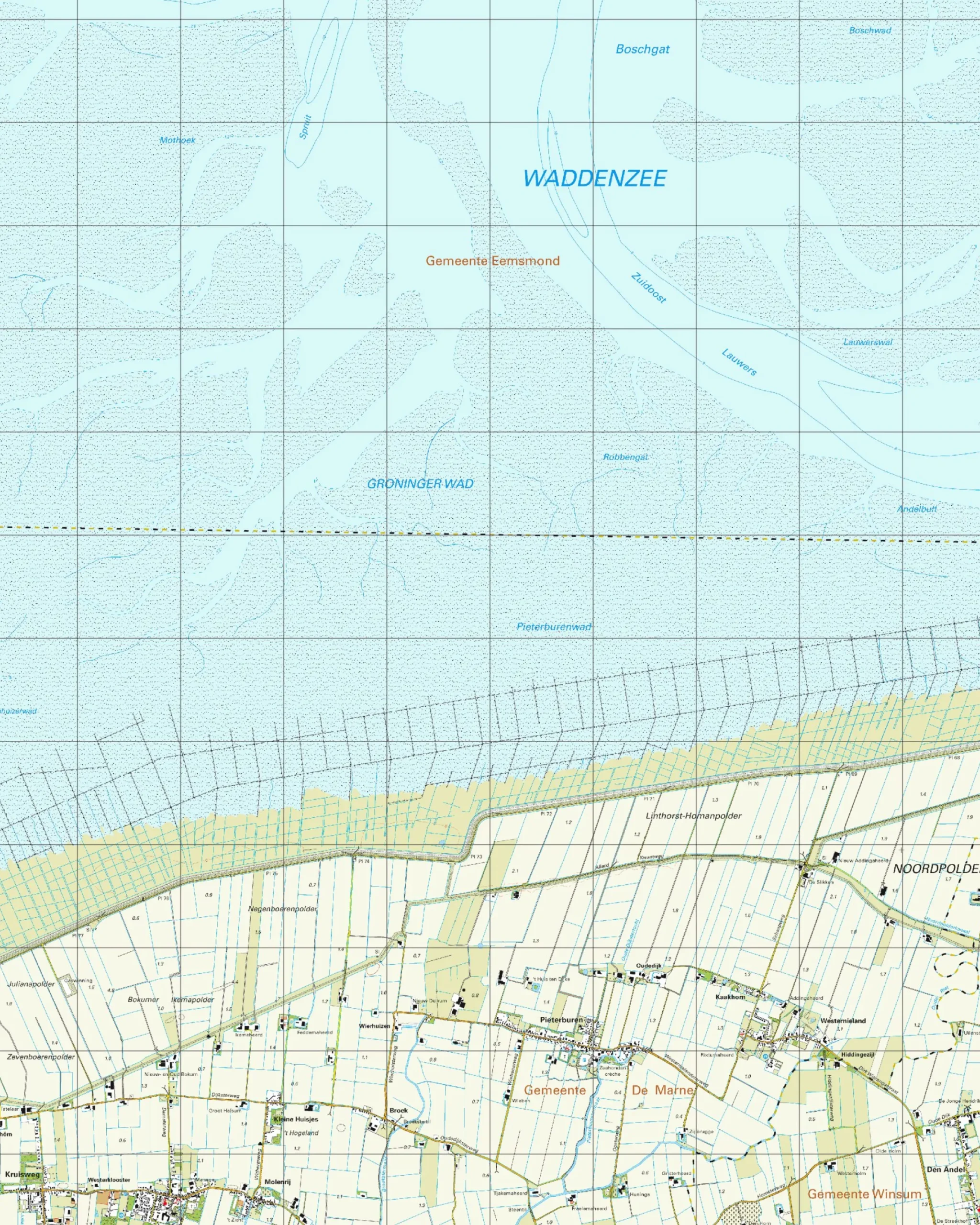 Topografische Kaart 3C Pieterburen
